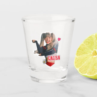 Lalisa black pink money shot glass