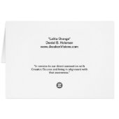 Lalita Orange Cards (Back Horizontal)