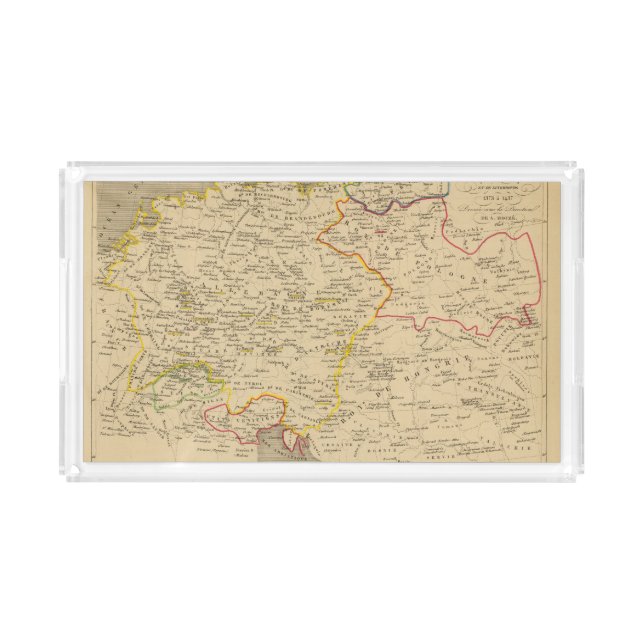 L'Allemagne 1373 a 1437 Acrylic Tray (Front)