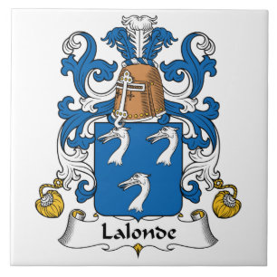 Lalonde Family Crest Ceramic Tile