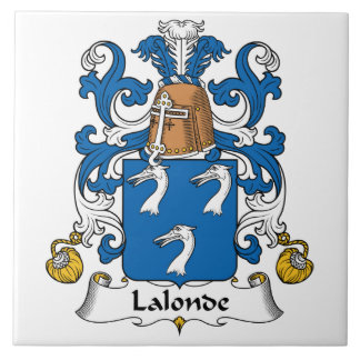 Lalonde Family Crest Ceramic Tile