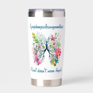 LAM Floral Doesn't Mean Fragile Tumbler Coffee Mug