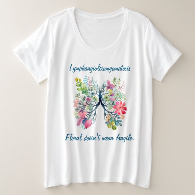 LAM Floral Doesn't Mean Fragile Women's T-Shirt (Design Front)