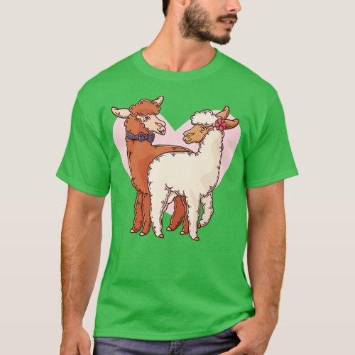 Lama Couple Cute T_Shirt