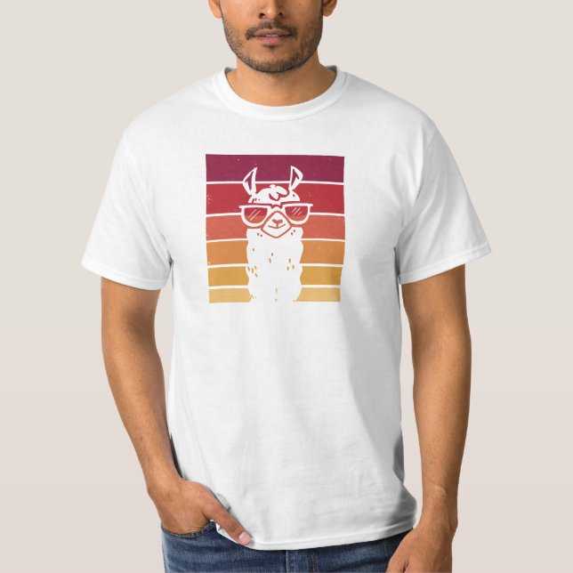 Lama retro T-Shirt (Front)