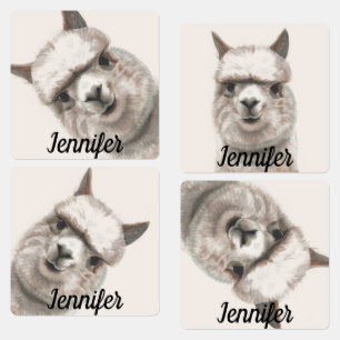 Lama Smiles Little Girls Clothing Labels NAME Tags