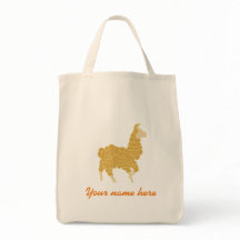 Lama tote bag (customizable)