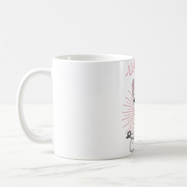 Lama Yoga Namaste Tee Pilates Yoga Alpaka Lover Me Coffee Mug (Left)