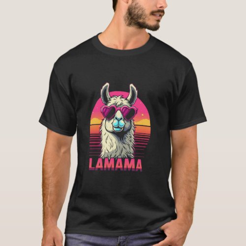 LAMAMA Funny llama design T-Shirt