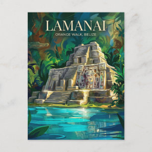 Lamanai Maya Ruins Belize Postcard