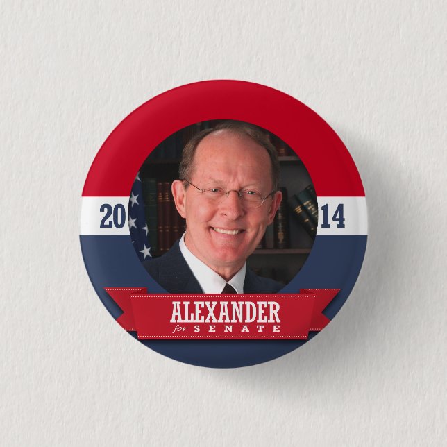 LAMAR ALEXANDER CAMPAIGN PINBACK BUTTON (Front)