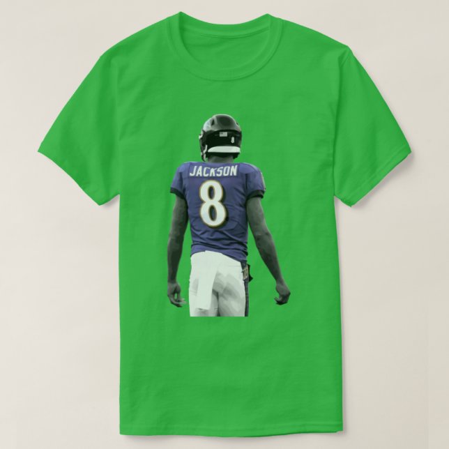 Lamar Jackson Cut Out T-Shirt (Design Front)