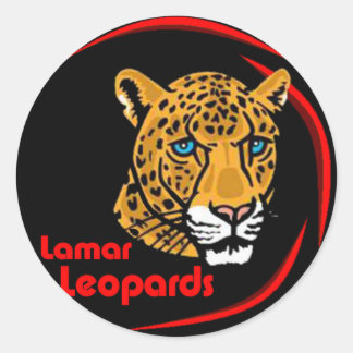 Lamar Leopards Stickers - Small