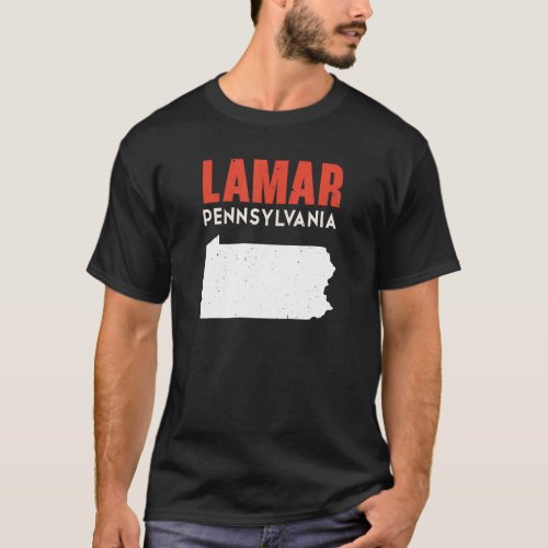 Lamar Pennsylvania USA State America Travel T_Shirt
