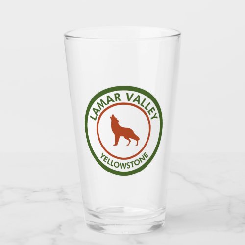Lamar Valley Yellowstone Wolf Glass