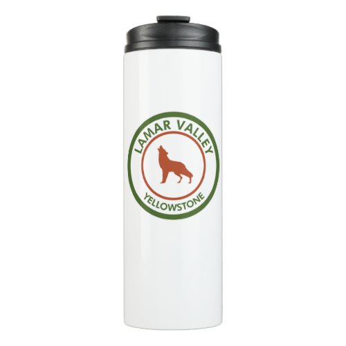 Lamar Valley Yellowstone Wolf Thermal Tumbler