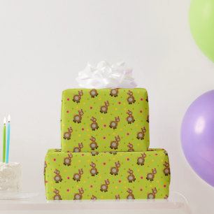Lamas pattern wrapping paper