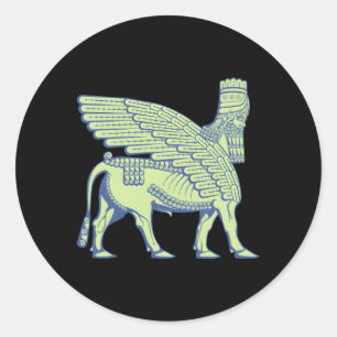 Lamassu Anunnaki Classic Round Sticker