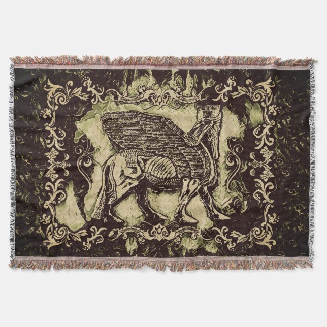 Lamassu Classic Throw Blanket (Front)