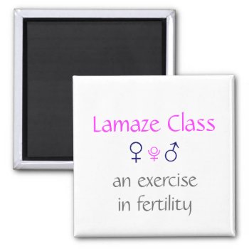 Lamaze Class_an Exercise In Fertility Swim Team Magnet by UCanSayThatAgain at Zazzle
