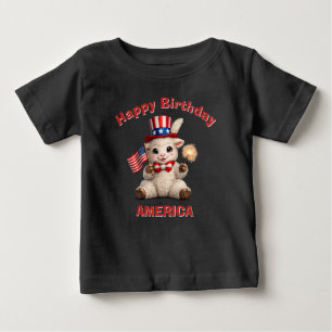 Lamb (5f) Patriotic Kid T-Shirt