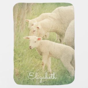Lamb Baby Animals Sheep Custom Girl Boy Blanket
