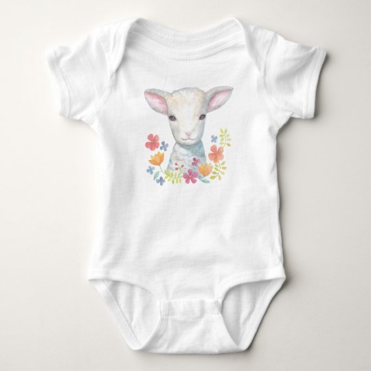 Lamb Baby clothes Christian Baby Shower Gift Sheep Baby Bodysuit