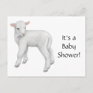 Lamb Baby Shower Invitation