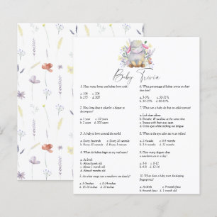 Lamb - Baby Trivia   Baby Shower Game