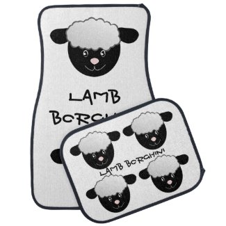 Lamb Borghini funny Sheep Pun Car Mat