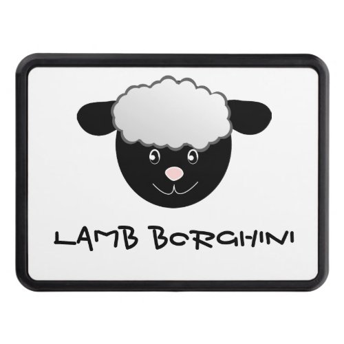 Lamb Borghini funny Sheep Pun Hitch Cover