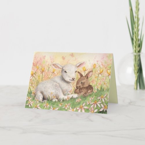 Lamb  Bunny Card