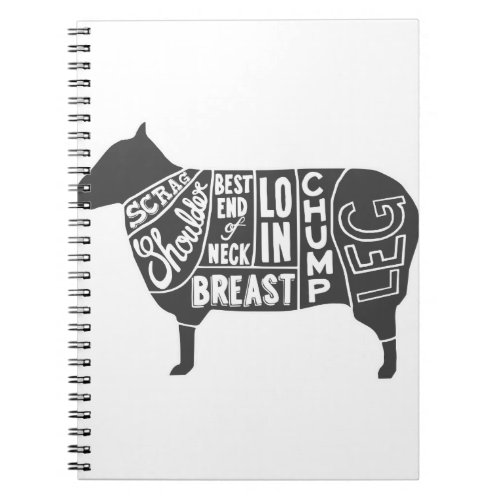 Lamb Butcher Chart Notebook