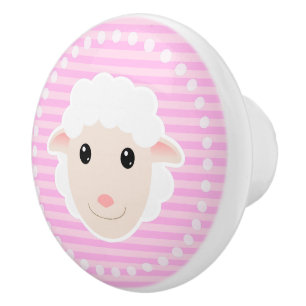 Lamb Ceramic Knob