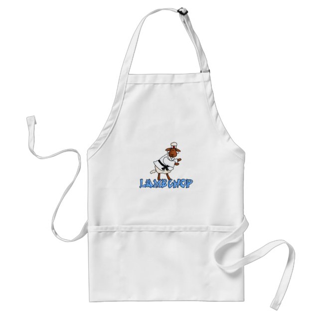 lamb chop adult apron (Front)