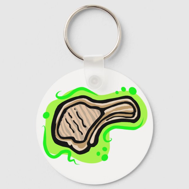Lamb chop keychain (Front)