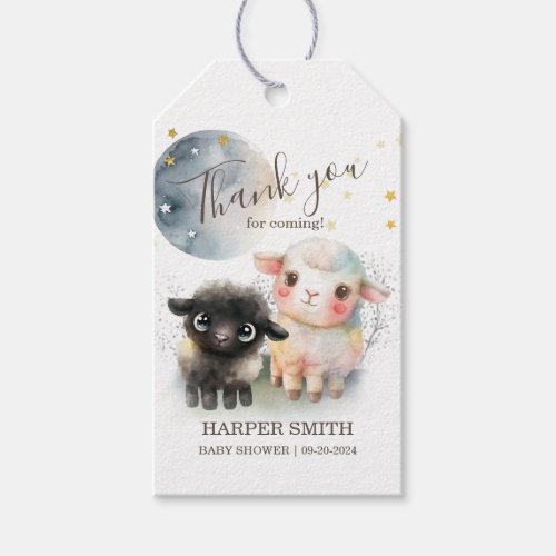 Lamb Gender Neutral Baby Shower Gift Tags