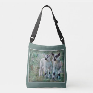 Lamb in spring crossbody bag