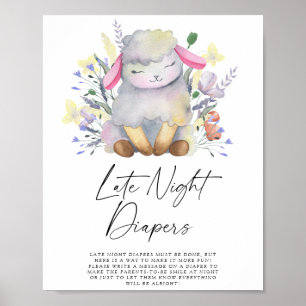Lamb - Late night diapers game Poster