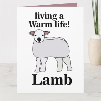 Lamb Living A Warm Life Funny Lamb