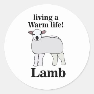 Lamb Living A Warm Life Funny Lamb