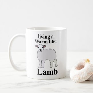 Lamb Living A Warm Life Funny Lamb