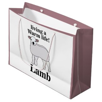 Lamb Living A Warm Life Funny Lamb