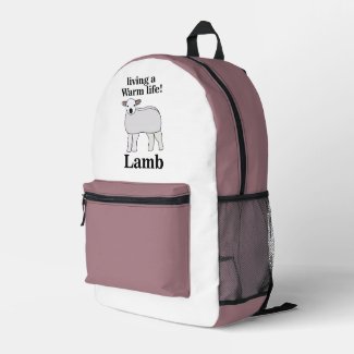 Lamb Living A Warm Life Funny Lamb