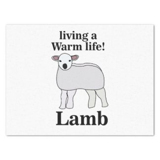 Lamb Living A Warm Life Funny Lamb