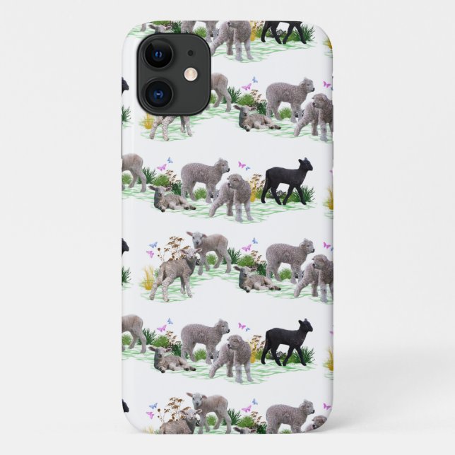 Lamb Meadow iPhone 11 Case (Back)