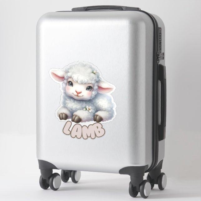 LAMB - NURSERY STICKER (Suitcase)
