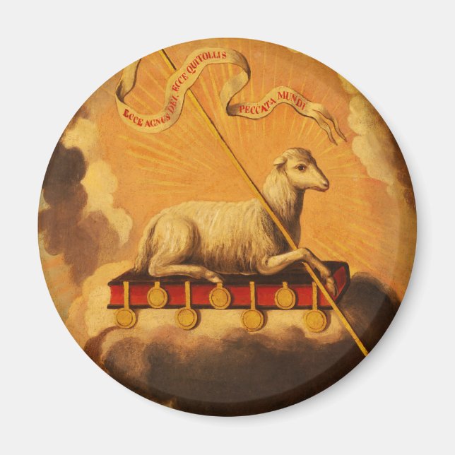 Lamb of God, Agnus Dei by Jose Campeche y Jordan Magnet (Front)