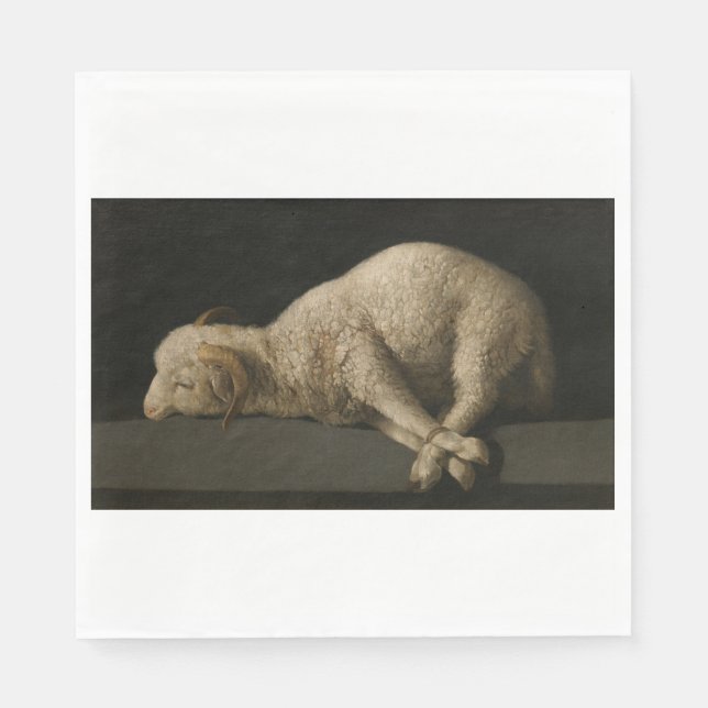 Lamb of God (Agnus Dei) (Sacrificial Animal) Napkins (Front)