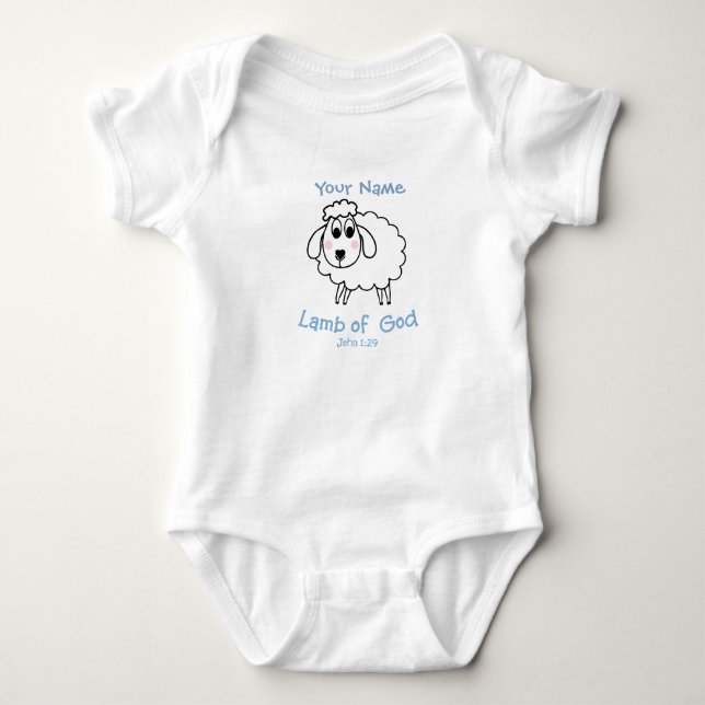 Lamb of God baby body suit Baby Bodysuit (Front)